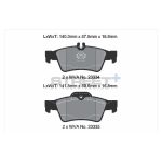 PAGID T8029SP2001 Колодки задние тормозные STREET+ для MERCEDES-BENZ CLS (C218, C219) / E-Class (W211, S211) / S-CLASS (W220) — изображение 2