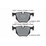 PAGID T8031SP2001 Задние тормозные колодки STREET+ для BMW X5 (E70, F15, F85) / X6 (E71, E72, F16, F86) — изображение 2
