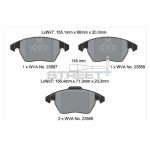 PAGID T8033SP2001 Передние тормозные колодки STREET+ для AUDI A1/AUDI A3 (8Px)/SEAT Leon (1P1)/SKODA Octavia II — изображение 2