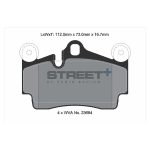 PAGID T8039SP2001 Задние тормозные колодки STREET+ для AUDI Q7 (4LB) / CAYENNE (9PA) / VW TOUAREG — изображение 2