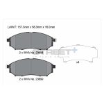 PAGID T8040SP2001 Передние тормозные колодки STREET+ для INFINITY EX/FX/QX50/QX70 — изображение 2
