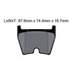 PAGID T8044SP2001 Передние тормозные колодки STREET+ для AUDI RS6 (4B5) / R8 (422/423) / LAMBORGHINI Gallardo — изображение 2