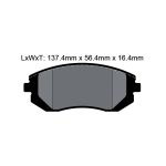 Передние тормозные колодки PAGID T8047SP2001 для TOYOTA GT86/GR86/SUBARU BRZ/Impreza WRX (GR/GV) (STREET+) — изображение 2