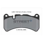 PAGID T8052SP2001 Колодки передние тормозные STREET+ для MASERATI Grancabrio / FPV Falcon / MERCEDES-BENZ CLK (C209, A209) — изображение 2