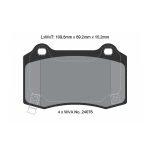PAGID T8055SP2001 Задние тормозные колодки STREET+ для TESLA Model S (5YJS) / Model X (5YJX) 2019- — изображение 2