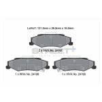 PAGID T8063SP2001 Задние тормозные колодки STREET+ для CHEVROLET Convertible (C6) 2005-2013 гг. — изображение 2