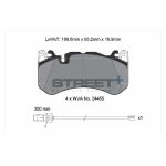 PAGID T8073SP2001 Колодки передние тормозные STREET+ для AUDI A6 C6, C7 / A7 Sportback (4GA, 4GF) — изображение 2