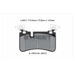 PAGID T8074SP2001 Колодки задние тормозные STREET+ для MERCEDES-BENZ CLK / E-Class (W211, S211) / SLK (R171) — изображение 2