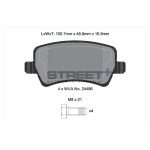 PAGID T8076SP2001 Задние тормозные колодки STREET+ для LAND ROVER RANGE ROVER Evoque / VOLVO XC70 — изображение 2