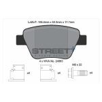 PAGID T8080SP2001 Задние тормозные колодки STREET+ для AUDI A3 / SKODA Superb II / VW Golf VI — изображение 2