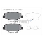 Задние тормозные колодки PAGID T8081SP2001 STREET+ для JEEP Cherokee (KK) / Wrangler (JK/JL) — изображение 2