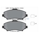 PAGID T8082SP2001 Передние тормозные колодки STREET+ для DODGE Nitro / JEEP WRANGLER III-IV — изображение 2