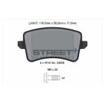PAGID T8083SP2001 Колодки задние тормозные STREET+ для AUDI A4/A5/Q5 (8RB) — изображение 2