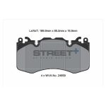 PAGID T8085SP2001 Передние тормозные колодки STREET+ для LAND ROVER Range Rover Sport II (L494) — изображение 2
