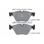 PAGID T8089SP2001 Колодки передние тормозные STREET+ для BMW 5 серии (F10, F11, F18) — изображение 2