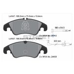 PAGID T8093SP2001 Передние тормозные колодки STREET+ для AUDI A4 B8/A5/VW PHIDEON — изображение 2