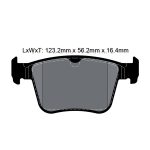 PAGID T8102SP2001 Задние тормозные колодки для VW Golf R / GTI / GTI Clubsport (Mk7) / Audi TT (FV3, FVP) / A3 (8V1, 8VK) (STREET+) — изображение 2