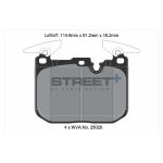 PAGID T8104SP2001 Передние тормозные колодки для BMW 1 серии (F20/F21) / 3 серии (F30) / i8 (I12) (STREET+) — изображение 2