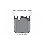 PAGID T8105SP2001 Задние тормозные колодки для BMW M2 (F87) / M3 (F80) / M4 (F82) (STREET+) — изображение 2