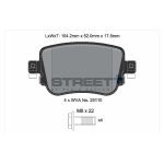 PAGID T8108SP2001 Задние тормозные колодки STREET+ для AUDI A1 (8Xx) / SKODA Octavia III / VW Passat B7 — изображение 2