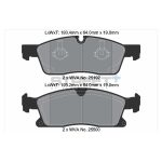 PAGID T8112SP2001 Колодки передние тормозные STREET+ для MERCEDES-BENZ GL-Class (X166) / GLE (W166) — изображение 2