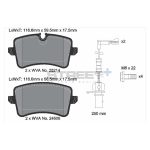 PAGID T8114SP2001 Задние тормозные колодки STREET+ для AUDI A8 D4 / VW Phideon — изображение 2