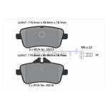 PAGID T8115SP2001 Колодки задние тормозные STREET+ для MERCEDES-BENZ A-Class (W176) / GL (X166) — изображение 2