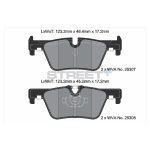 PAGID T8117SP2001 Задние тормозные колодки STREET+ для BMW F20/F21/F23/F30/F31/F32 — изображение 2
