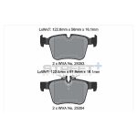Задние тормозные колодки PAGID T8118SP2001 STREET+ для MERCEDES-BENZ C-CLASS (W205) / C-CLASS Coupe (C205) / GLC Coupe (C253) — изображение 2