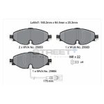 PAGID T8122SP2001 Передние тормозные колодки STREET+ для AUDI A3 (8Vx) / SKODA Superb III / VW Golf VII — изображение 2