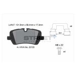 PAGID T8123SP2001 Задние тормозные колодки STREET+ для LAND ROVER Discovery V / Range Rover IV — изображение 2