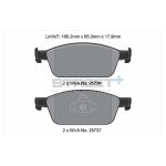 PAGID T8125SP2001 Передние тормозные колодки STREET+ для FORD Focus III 2010-2018 — изображение 2