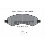PAGID T8136SP2001 Передние тормозные колодки STREET+ для CHRYSLER Aspen/DODGE Dakota/RAM 1500 Crew Cab Pickup — изображение 2