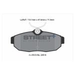 PAGID T8140SP2001 Задние тормозные колодки STREET+ для FORD Mustang Coupe 1993-2004 гг. — изображение 2