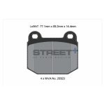 PAGID T8148SP2001 Передние тормозные колодки STREET+ для LOTUS 2 Eleven 2007-2011 — изображение 2