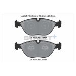 PAGID T8156SP2001 Передние тормозные колодки STREET+ для MERCEDES-BENZ S-Class (W220) / BENTLEY Continental / VW GOLF IV — изображение 2