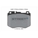 Передние тормозные колодки PAGID T8160SP2001 STREET+ для MERCEDES-BENZ E-CLASS All-Terrain (S213) / E-CLASS Coupe (C238) / C-CLASS Coupe (C205) — изображение 2