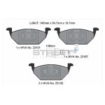 PAGID T8164SP2001 Передние тормозные колодки STREET+ для AUDI A3 (8P1)/VW Golf VI (5K1)/SEAT Leon (1M1) — изображение 2