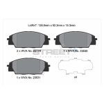 PAGID T8166SP2001 Передние тормозные колодки STREET+ для HONDA S2000 (AP) / Civic VIII Hatchback (FN, FK) — изображение 2