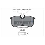 PAGID T8170SP2001 Задние тормозные колодки STREET+ для FORD Focus (DFW/DNW) / VI (CB1, CCN) — изображение 2