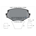 PAGID T8171SP2001 Колодки передние тормозные STREET+ для MAZDA MX-5 I-II / EUNOS Roadster II (NB) — изображение 2