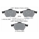PAGID T8173SP2001 Передние тормозные колодки STREET+ для AUDI A3 (8L1) / TT (8N3/8N9) / Seat Leon (1M1) / Ibiza (6L1) — изображение 2