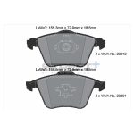 PAGID T8180SP2001 Колодки передние тормозные STREET+ для MAZDA 3 (BL/BK) / VOLVO S40 / SAAB 9-3 — изображение 2