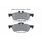 PAGID T8184SP2001 Задние тормозные колодки STREET+ для MINI (R50/R53/R56) — изображение 2
