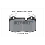 PAGID T8188SP2001 Передние тормозные колодки STREET+ для MINI (R55/R56/R57/R58/R59) — изображение 2