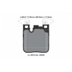 PAGID T8195SP2001 Задние тормозные колодки для BMW M2 (F87) / M3 (F80) / M4 (82 / F83) (STREET+) — изображение 2