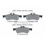 Задние тормозные колодки PAGID T8196SP2001 STREET+ для HONDA Civic (FK) 2011-2017 — изображение 2