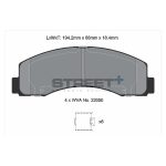 Передние тормозные колодки PAGID T8208SP2001 STREET+ для FORD F-150 Crew Cab Pickup 2014 г. — изображение 2