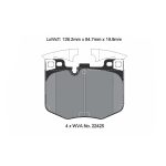 PAGID T8209SP2001 Передние тормозные колодки для TOYOTA GR Supra (A90) 4-POT / BMW Z4 (G29) M-SPORT (STREET+) — изображение 2