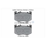 Передние тормозные колодки PAGID T8211SP2001 STREET+ для MERCEDES-BENZ A-Class (W177) / GLA (H247) / CLA (C118) / GLB (X247) — изображение 2